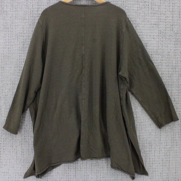 Cheyenne Tunic Dress Womens 2X Brown Pullover Long Sleeve Floral Embroidered - Picture 7 of 9